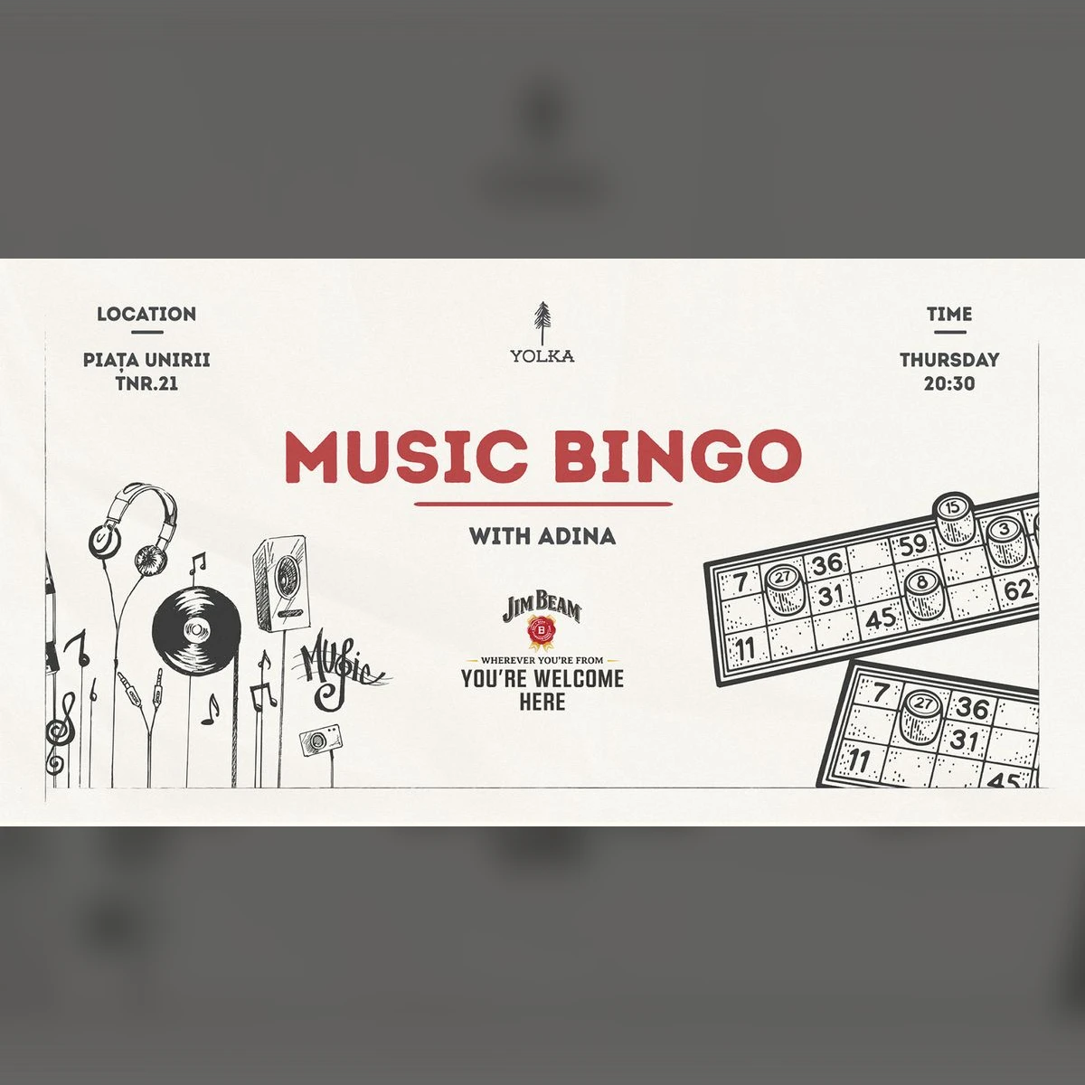 Music Bingo w. Adina